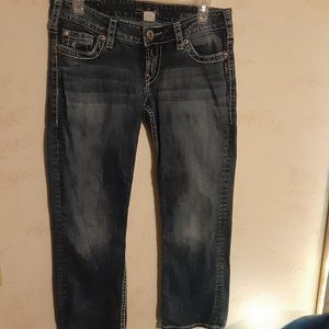 Silver Jeans Women's Santorini Capri Jeans in Size 29